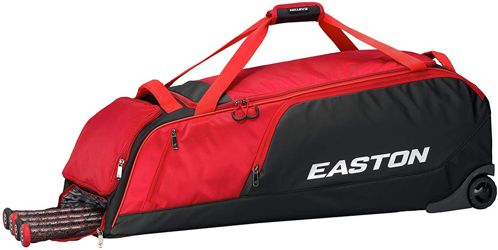 New Easton Dugout Bat/Equipment Wheeled Bag 2021 Baseball/Softball Red/Black