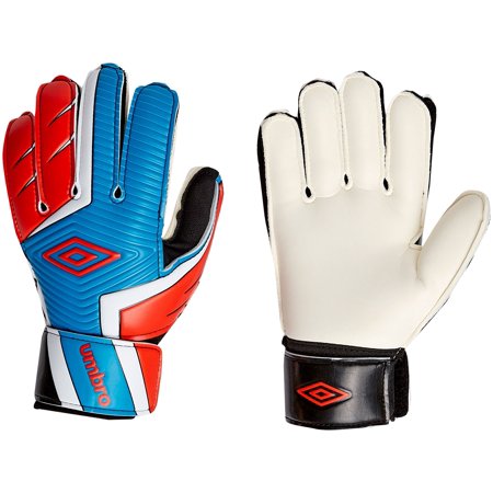 New Umbro Adult Rift Soccer Goalie Gloves Red/White/Blue Size 5