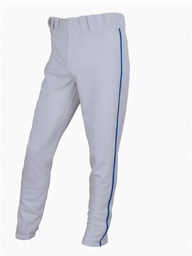 New Easton Baseball Quantum Plus Piped Pants Youth Medium Gray/Royal A164318