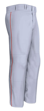 New Easton Baseball Quantum Plus Piped Pants Adult Small Gray/Red A164617