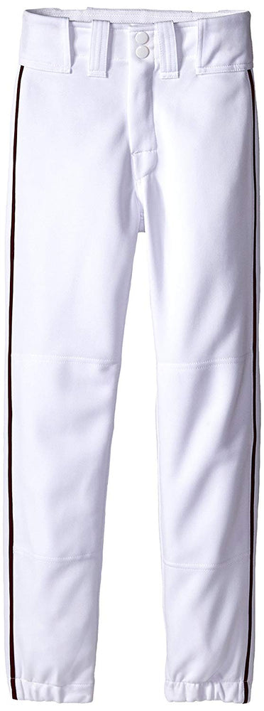 New Easton Baseball Boys' Youth Pro Plus Baseball Pants Large White/Black