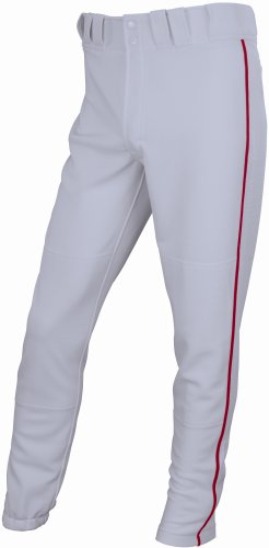 New Easton Baseball Boys' Youth Pro Plus Baseball Pants X-Large Grey/Red