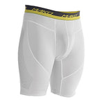 New Easton Men's Mako Slider Shorts Baseball Pants White/Black/Yellow Med w/Cup
