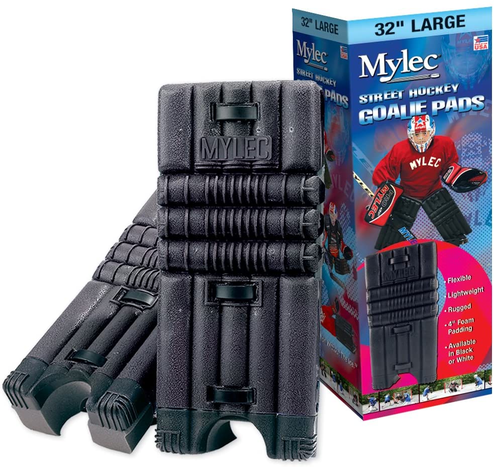 New Mylec Hockey Goalie Pads Size 27 in Black 171W