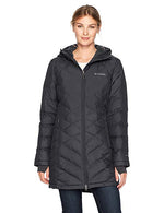 Columbia heavenly long on sale hooded jacket black medium