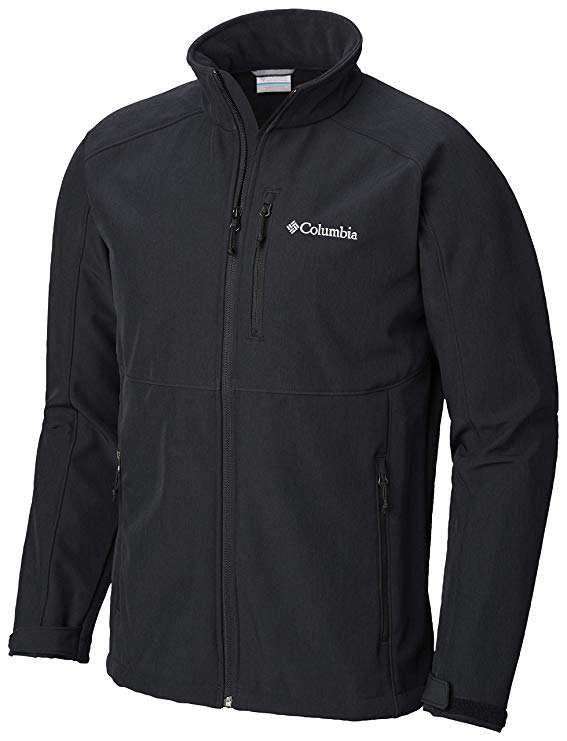 New Columbia Mens Ryton Reserve Softshell Jacket, Water Wind Resistant Lrg Blk