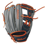 New Wilson A2000 Carlos Correa Game Model BB Glove, Grey/Navy/Orange 11.75"