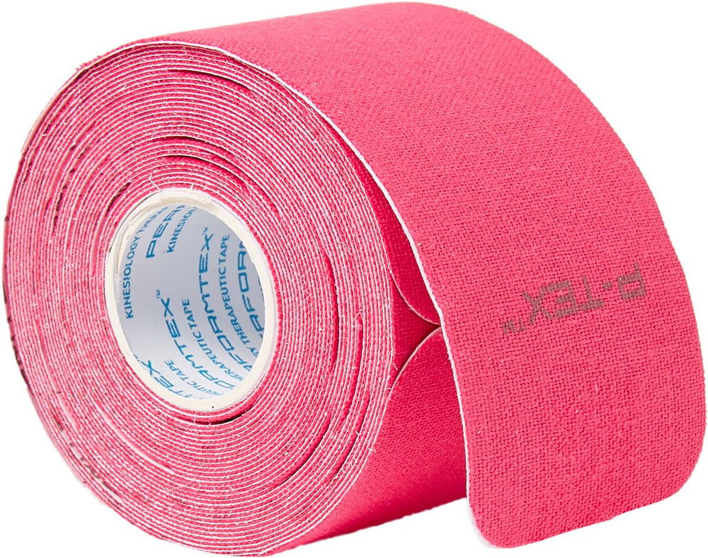 New PTEX Elastic Kinesiology Tape 20 Precut Strips Pink