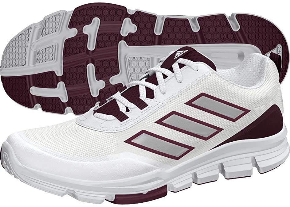 New Adidas, Mens, Speed Trainer 5,White/Silver Metallic/Team Maroon,14