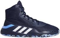 New Adidas Men's 9.5 Pro Bounce 2019 Shoe Basketball High top Navy/Blue/White