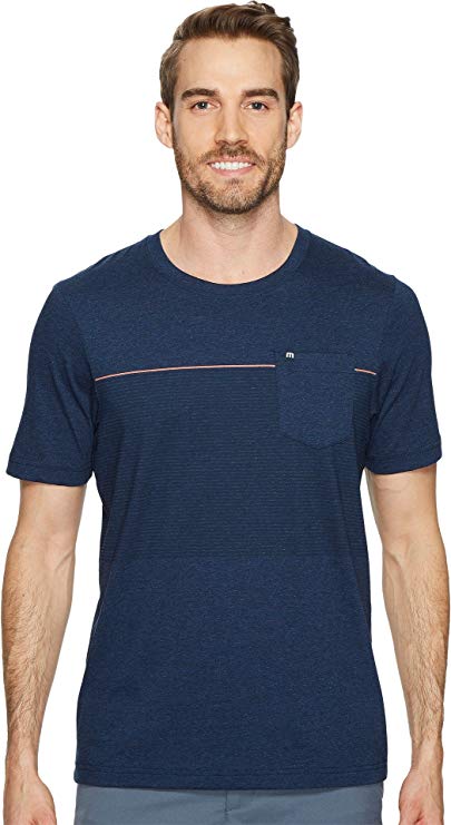 New TravisMathew Men's Jeramie Tee Small Navy 100% Cotton Imported