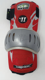 New Warrior Millennium Pro Gear 5.5 Large Lacrosse Arm Guard Red/Silver 1 Pair