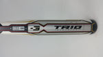 Used Rawlings Trio BBTRI3 33/30 BBCOR Baseball Bat Black/White/Gold
