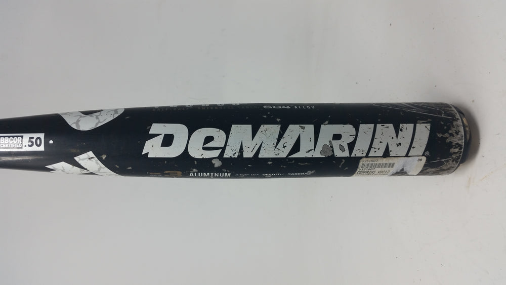 Used DeMarini VDC12 Voodoo Overlord 33/30 BBCOR Baseball Bat Blck/Gld 2012 (-3)