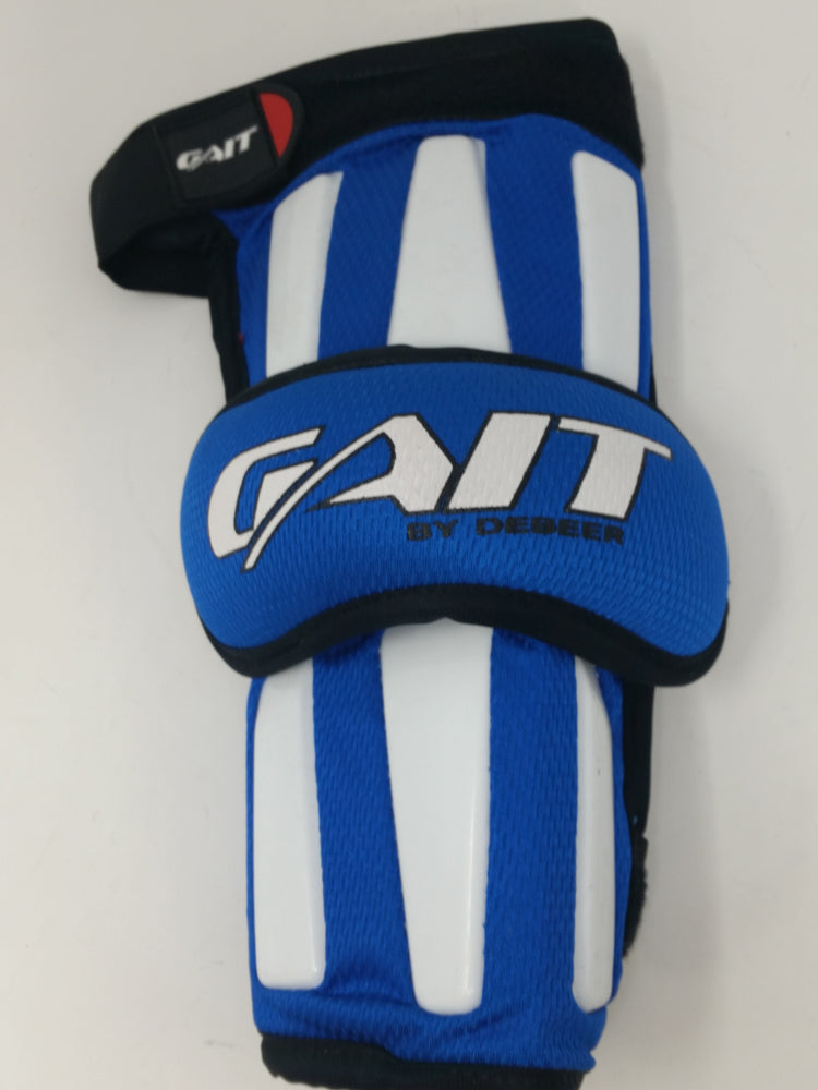 New Gait CHAAG-L Large Chaos Series Lacrosse Arm Guards Royal/White 1 Pair