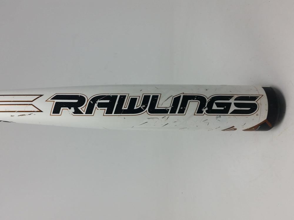 Used Rawlings Velo 31/26 SLV5 Senior League Baseball Bat White/Gold (-5) 2 5/8"