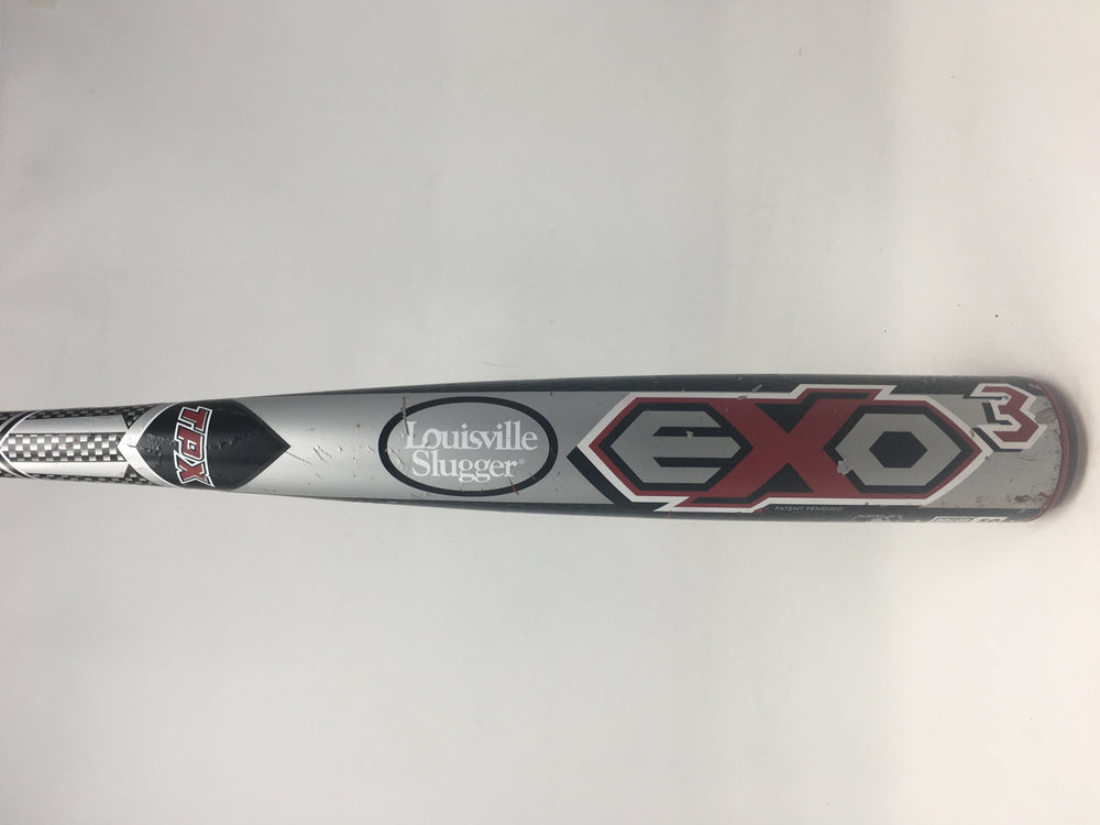 Used Louisville ExoGrid 3 BB13EX 32/29 BBCOR Baseball Bat Gray/Red -3 2013 2 5/8