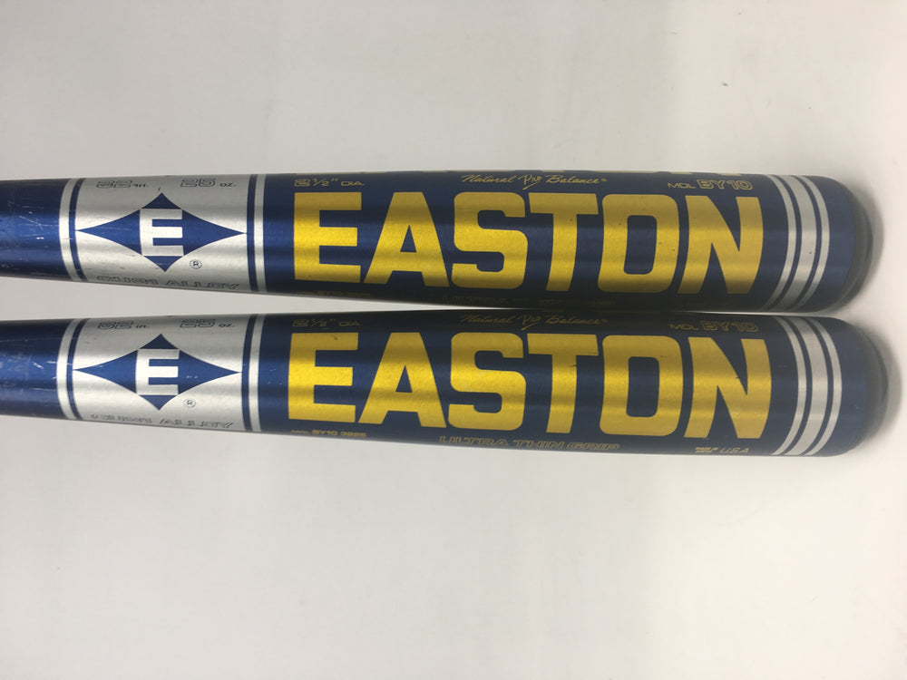 New Easton BY10 32/25 Senior League Baseball Bat 2 1/2" Barrel Blue/Gold
