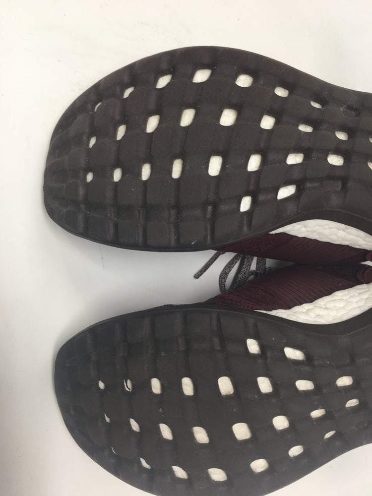 New Adidas Pureboost ZG M Maroon/White Men 8 Running Shoe (see details)