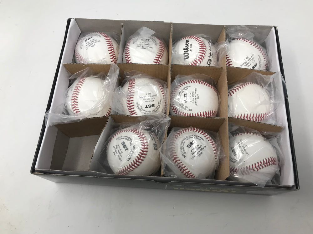 New Wilson A1082 SST Babe Ruth Baseball  9" Babe Ruth League Baseball 11 Balls