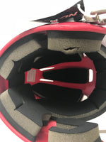 New Easton Junior Natural Grip 2Tone Batting Helmet Red Facemask 6 3/8" - 7 1/8