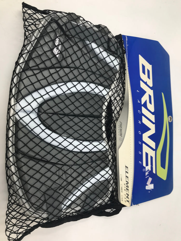 New Brine Element Rib Pad Large Silver/White Lacrosse
