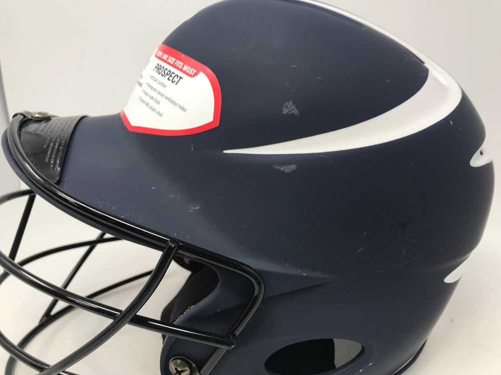 New Other Mizuno Prospect Batting Helmet Softball OSFM Youth 6 1/2"-6 3/4" Navy