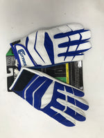 New Cutters X40 C-TACK Revolution Yin Yang Football Gloves Large Royal/White