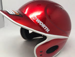 New Worth Toxic Low Profile W603202 LPBHT1 Scarlet Batting Helmet 6 1/2-7 1/2