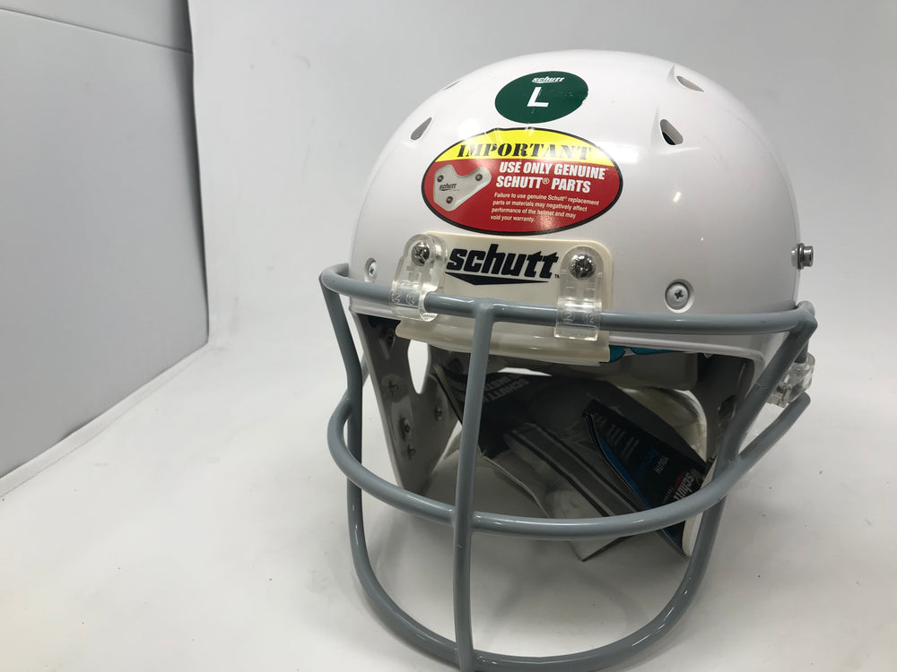 New Schutt Recruit Hybrid Youth Large Football Helmet White/Gray 7980