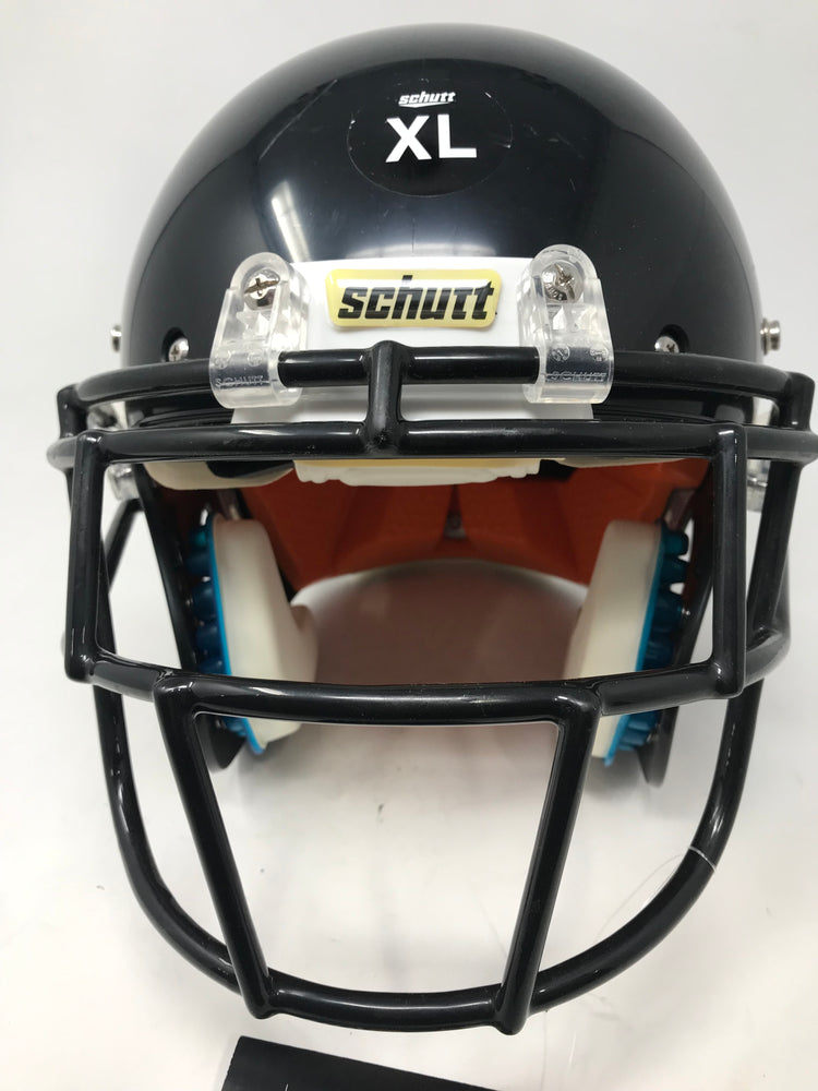 black football helmet xl New Schutt XP Hybrid Youth X-Large Football Helmet Black/Black 799003 – PremierSports