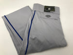 New Easton Pro Pipepant Baseball Pants Senior Small Gray/Ryl A164144