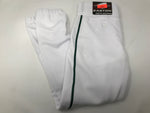 New Easton Baseball Boys' Youth Pro Plus Baseball Pants Large White/Green