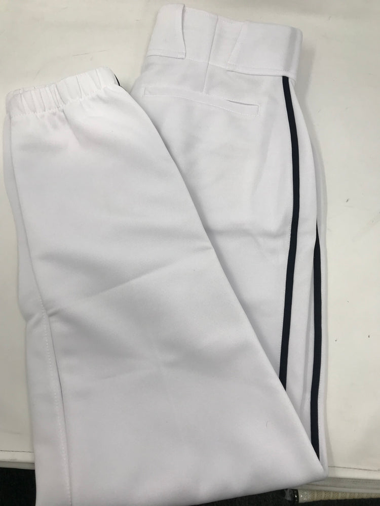 New Easton Baseball Pant Piped Pro Plus Senior X-Small White/Navy A164644