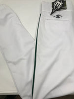 New Easton Pro Pipepant Baseball Pants Adult XX-Large White/Green A164144