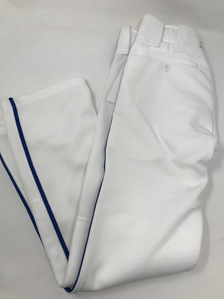 New Mizuno Select 350310.0052 Baseball Premier Pants Youth Small White/Royal