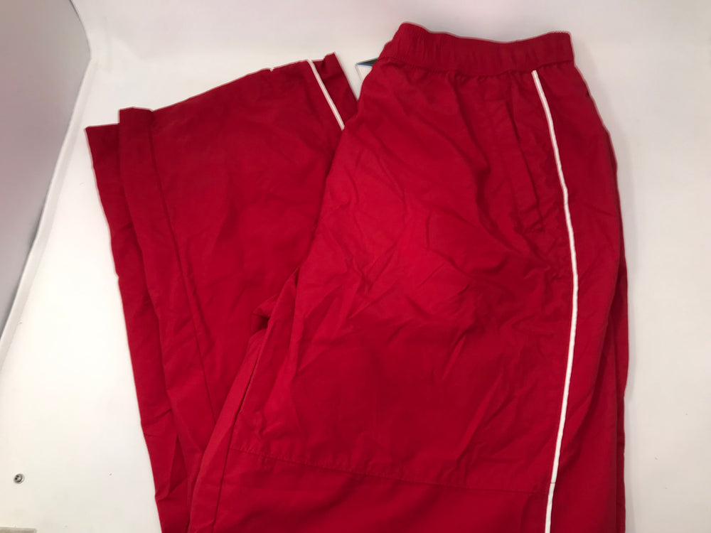 New Bauer Senior X-Large Warm Up Hockey Pants Red/White Draw String Waist