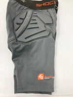 New Other Shock Doctor Shockskin 3+2 Impact Short Boy's Large Gray (No Cup)