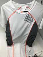 New Shock Doctor Ultra Shockskin 3-Pad Impact Shirt Adult X-Large White/Gray