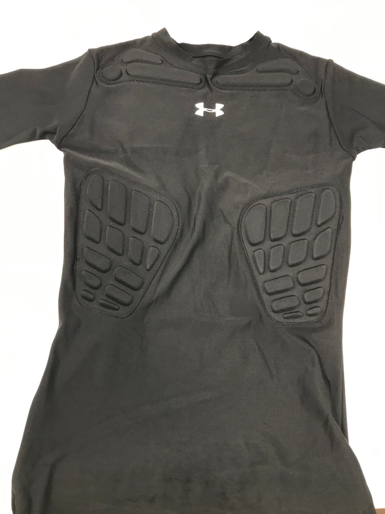 New Under Armour Youth Heatgear 2140 Medium Black Short Sleeve Shirt