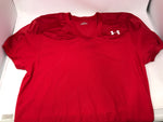 New Under Armour Adult Large Red Football Short Sleeve Shirt