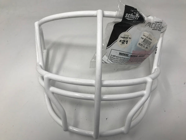 New Schutt Sports Super Pro Football Helmet Facemask NOPO X-Large White  Adult