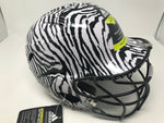 New Adidas BTE00304-CUST1 Triple Stripe Batting Helmet Black/White 6 3/8-7 3/8