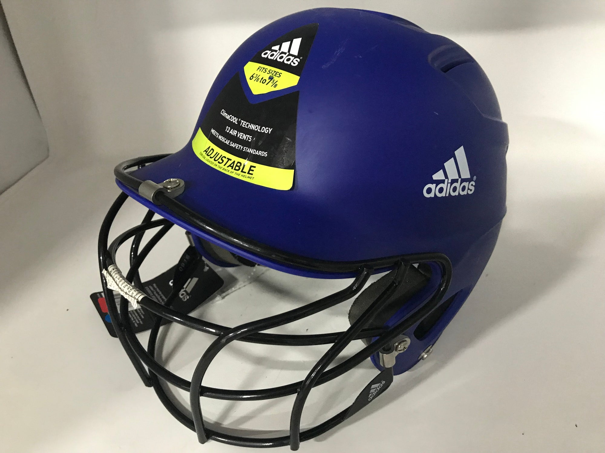 football helmet 3 stripe New Adidas BTE00311 Triple Stripe Incite Batting Helmet Royal/Black 6 – PremierSports