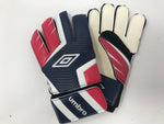New Umbro Adult Rift Soccer Goalie Gloves Red/White/Blue Size 6