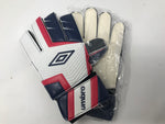 New Umbro Adult Rift Soccer Goalie Gloves Red/Wht/Blue Size 6