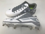 New Under Armour Men's UA Yard Low ST Baseball Cleats 9.5 Mm White/Gray