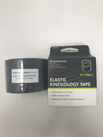 New PTEX Elastic Kinesiology Tape 20 Precut Strips Black