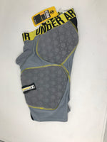 New Under Armour Men’s 5-Pad Gameday Armour Football Girdle Small Grey/Yellow