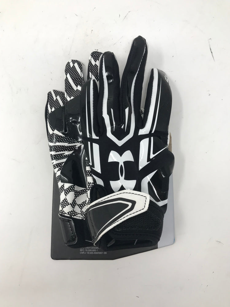 New Other Under Armour Boys F5 Football Gloves Black/White Youth